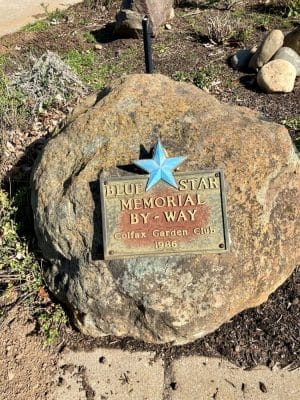 Blue Star Memorial By-Way Colfax Garden Club Plaque