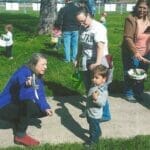 Children at Easter Egg Hunt