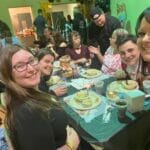 Group Smiling at Crab Feed